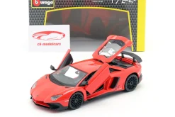 Lamborghini Aventador LP 750-4 SV rot 1:24 Bburago