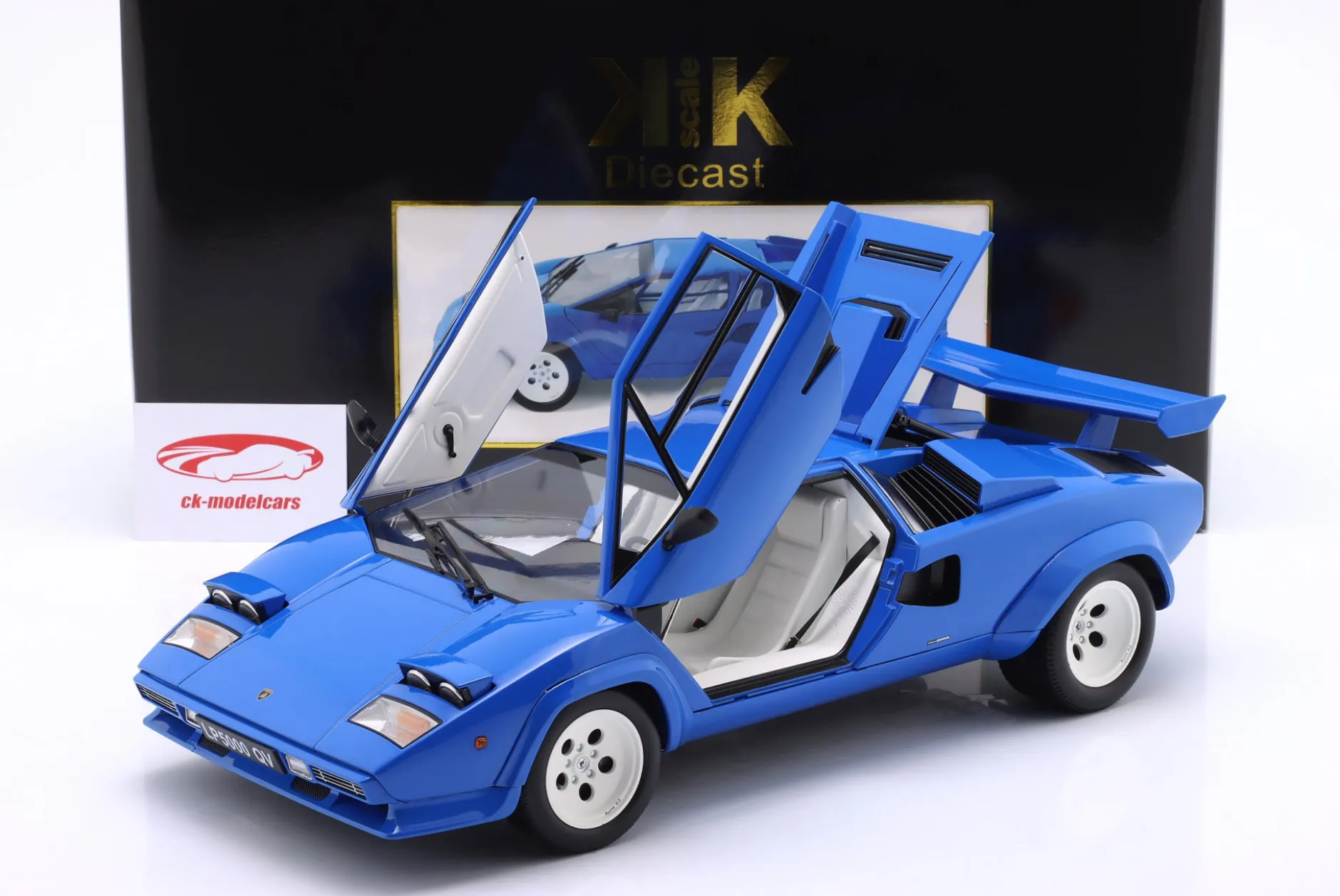 Lamborghini Countach LP5000S QV Baujahr 1985 blau 1:12 KK-Scale