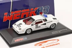 Lamborghini Countach Safety Car Monaco GP Formel 1 1982 1:43 Werk83