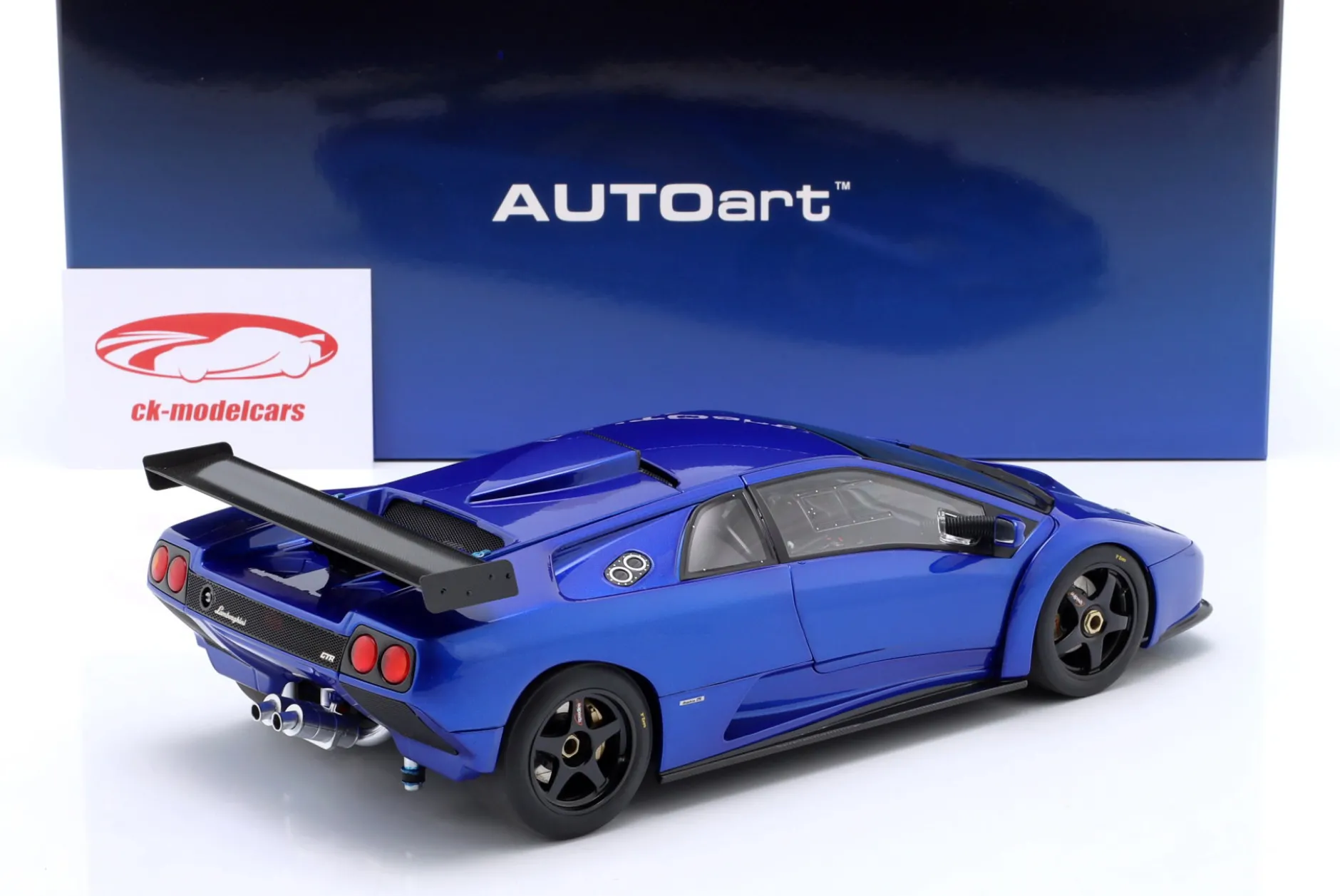 Lamborghini Diablo GTR Baujahr 1999 Monterey blau 1:18 AUTOart