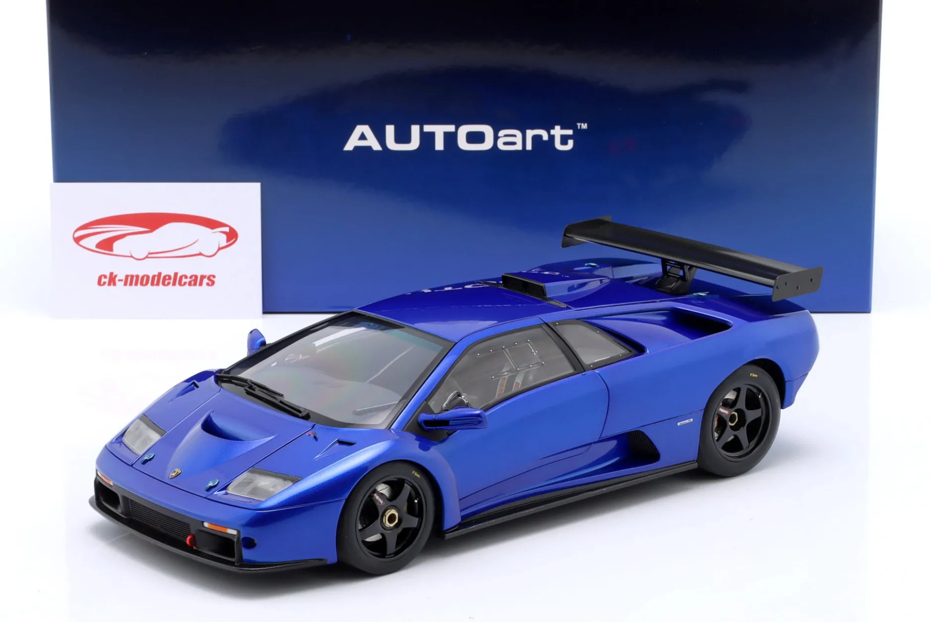 Lamborghini Diablo GTR Baujahr 1999 Monterey blau 1:18 AUTOart