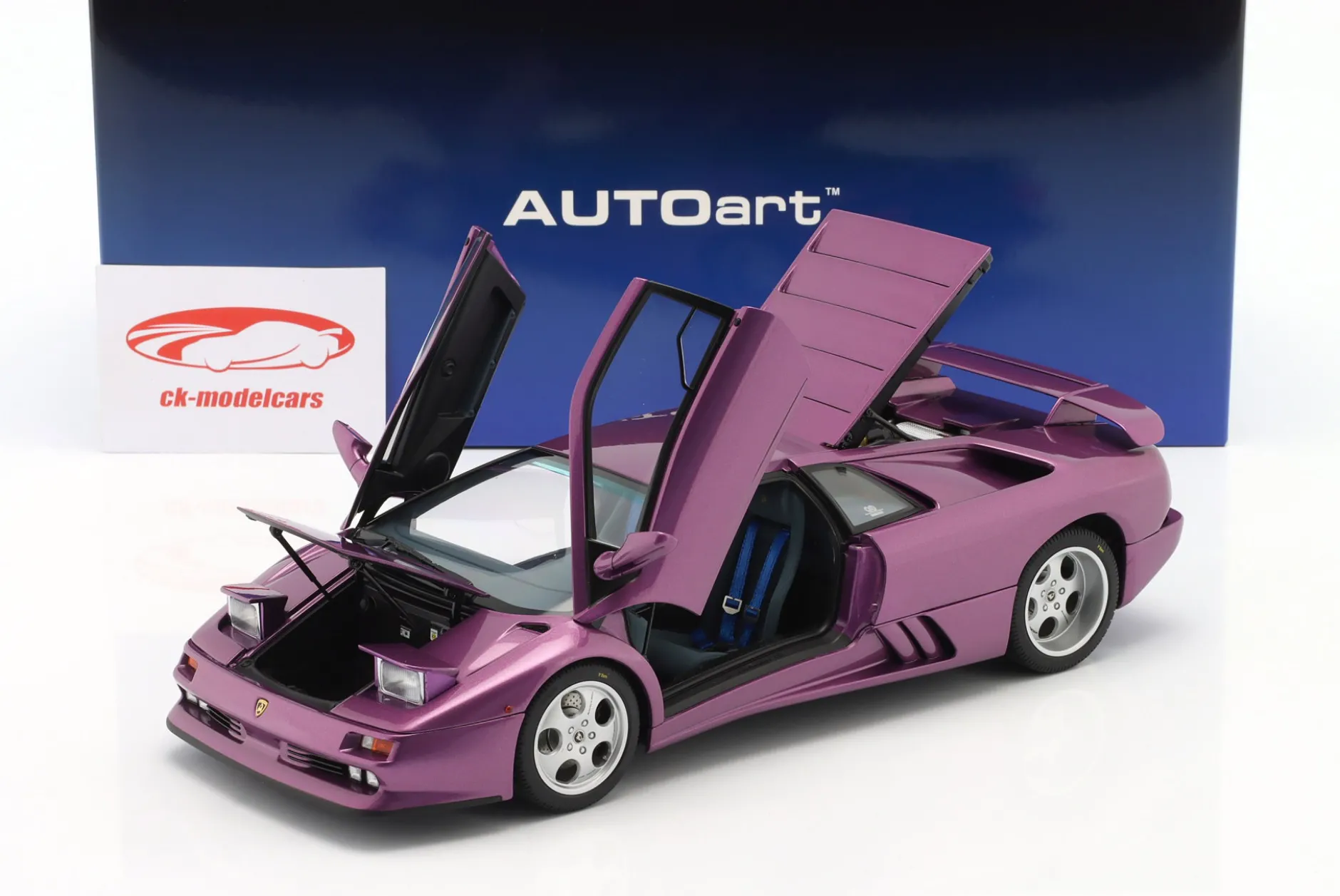 Lamborghini Diablo SE30 Baujahr 1993 violett metallic 1:18 AUTOart