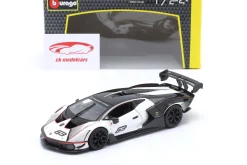 Lamborghini Essenza SCV12 Baujahr 2021 weiß metallic / schwarz 1:24 Bburago