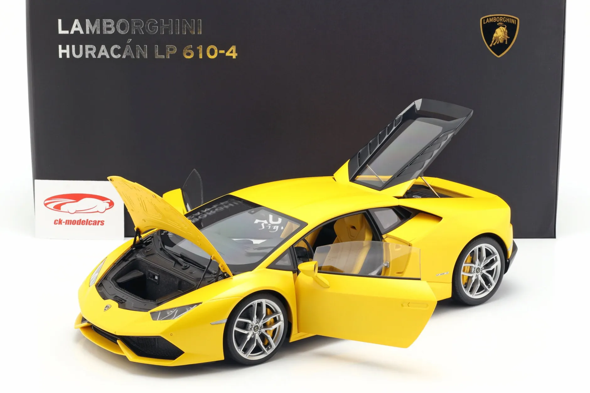 Lamborghini Huracan LP 610-4 Baujahr 2014 gelb 1:12 AUTOart