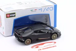 Lamborghini Huracan Performante Baujahr 2017 mattschwarz 1:43 Bburago