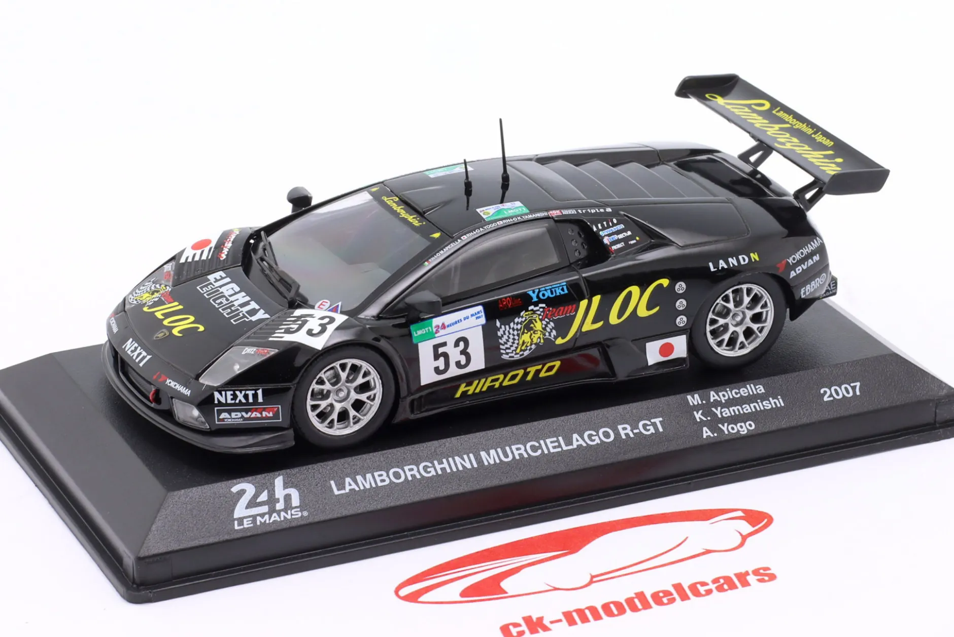 Lamborghini Murcielago R-GT #53 24h LeMans 2007 Yamanishi, Apicella, Yogou 1:43 Altaya