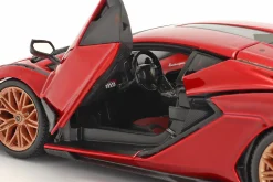 Lamborghini Sian FKP 37 Baujahr 2019 rot / schwarz 1:24 Bburago
