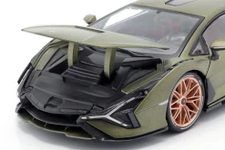 Lamborghini Sian FKP 37 Baujahr 2020 matt olivgrün 1:18 Bburago