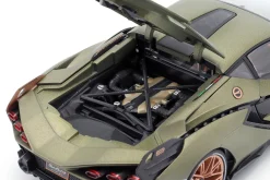Lamborghini Sian FKP 37 Baujahr 2020 matt olivgrün 1:18 Bburago