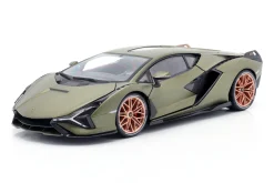 Lamborghini Sian FKP 37 Baujahr 2020 matt olivgrün 1:18 Bburago