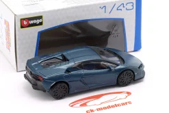 Lamborghini Temerario Baujahr 2024 mattblau metallic 1:43 Bburago