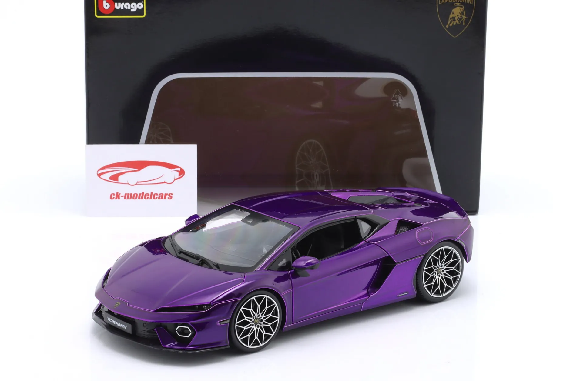 Lamborghini Temerario Baujahr 2024 lila 1:18 Bburago