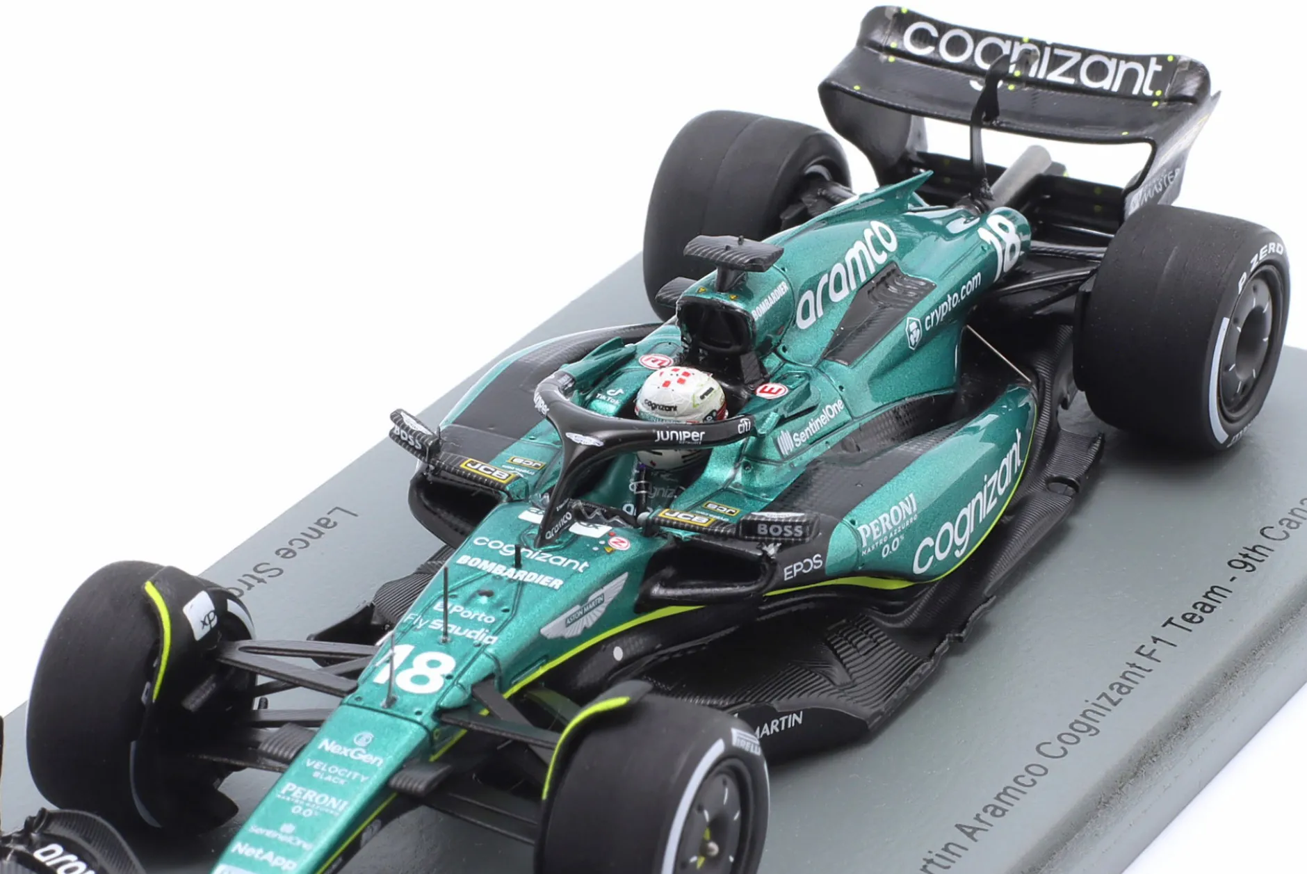 Lance Stroll Aston Martin AMR23 #18 9th Kanada GP Formel 1 2023 1:43 Spark