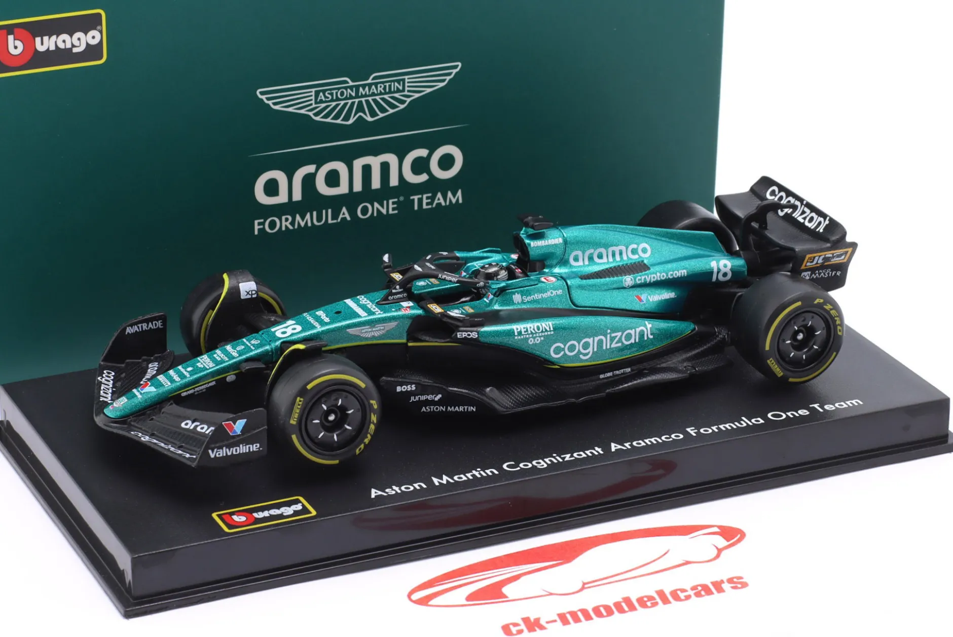 Lance Stroll Aston Martin AMR23 #18 Formel 1 2023 1:43 Bburago
