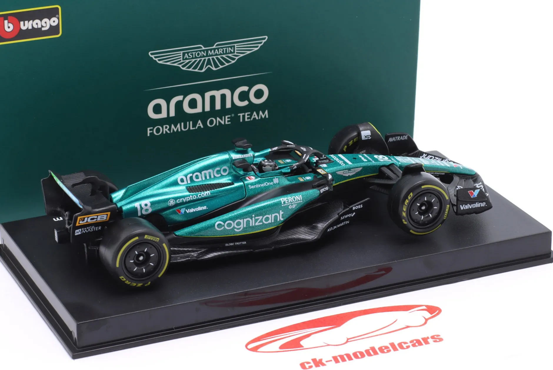 Lance Stroll Aston Martin AMR23 #18 Formel 1 2023 1:43 Bburago