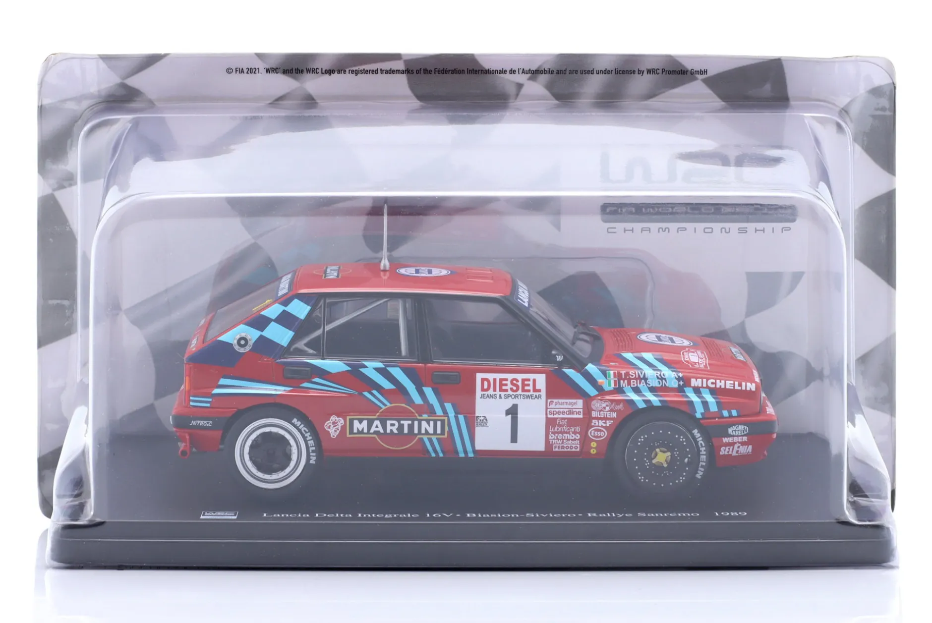 Lancia Delta Integrale 16V #1 Sieger Rallye SanRemo 1989 Biasion, Siviero 1:24 Altaya