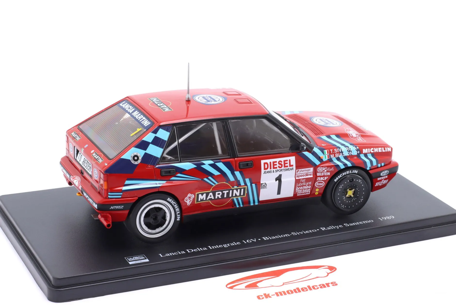 Lancia Delta Integrale 16V #1 Sieger Rallye SanRemo 1989 Biasion, Siviero 1:24 Altaya