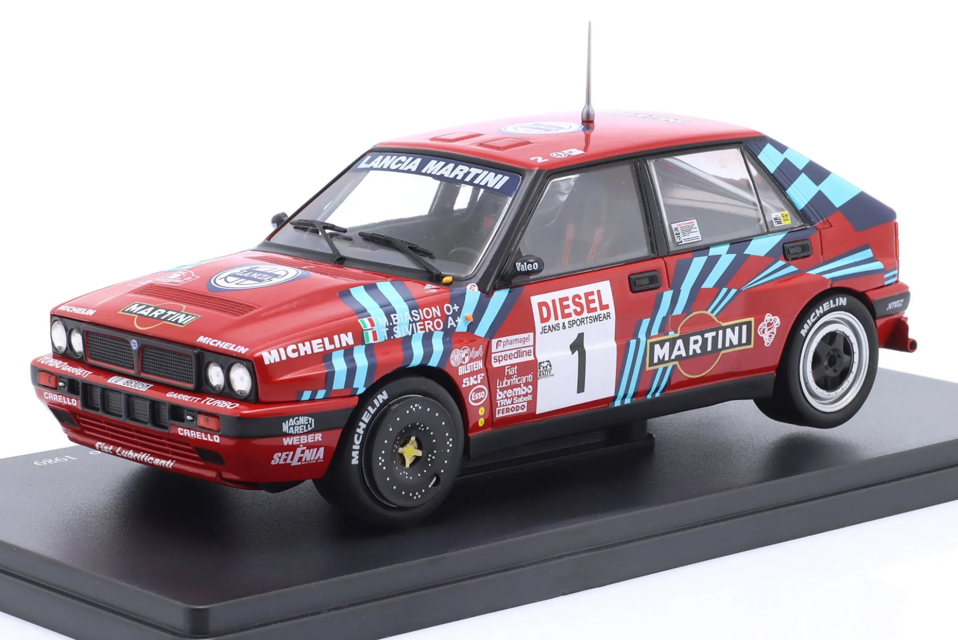 Lancia Delta Integrale 16V #1 Sieger Rallye SanRemo 1989 Biasion, Siviero 1:24 Altaya