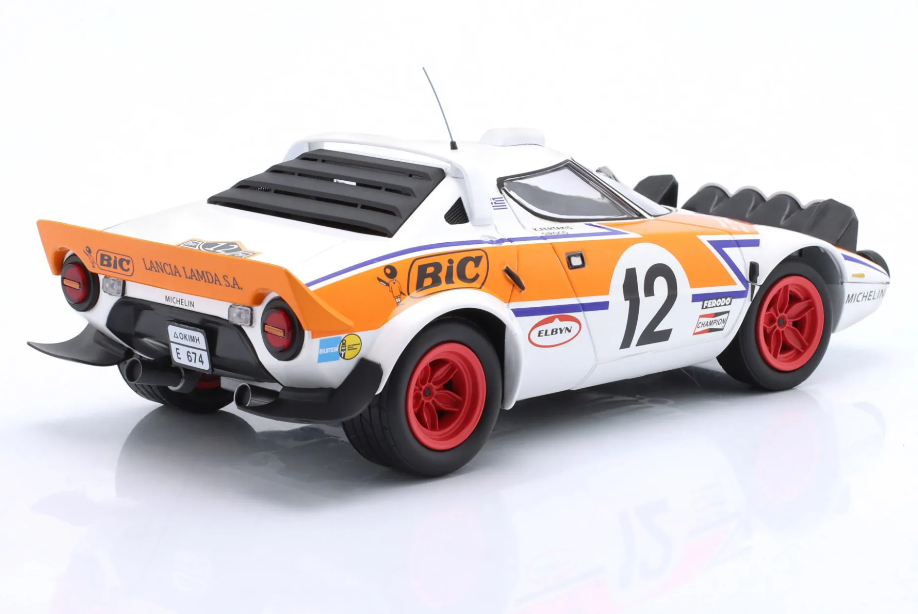 Lancia Stratos HF #12 Rallye Acropolis 1979 Siroco, K. Fertakis 1:18 Minichamps
