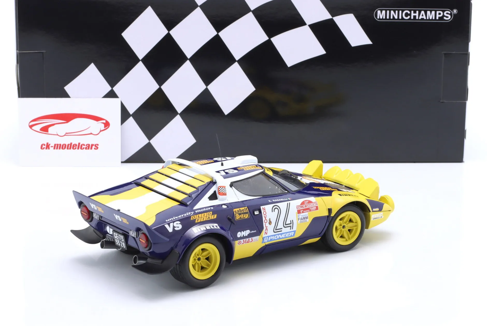 Lancia Stratos HF #24 Rallye SanRemo 1980 Tabaton, Radaelli 1:18 Minichamps