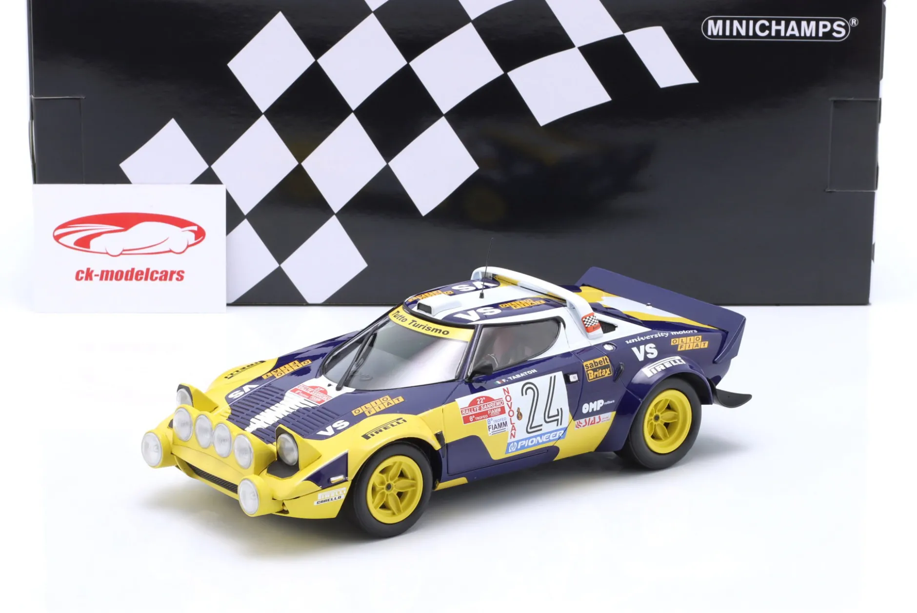 Lancia Stratos HF #24 Rallye SanRemo 1980 Tabaton, Radaelli 1:18 Minichamps