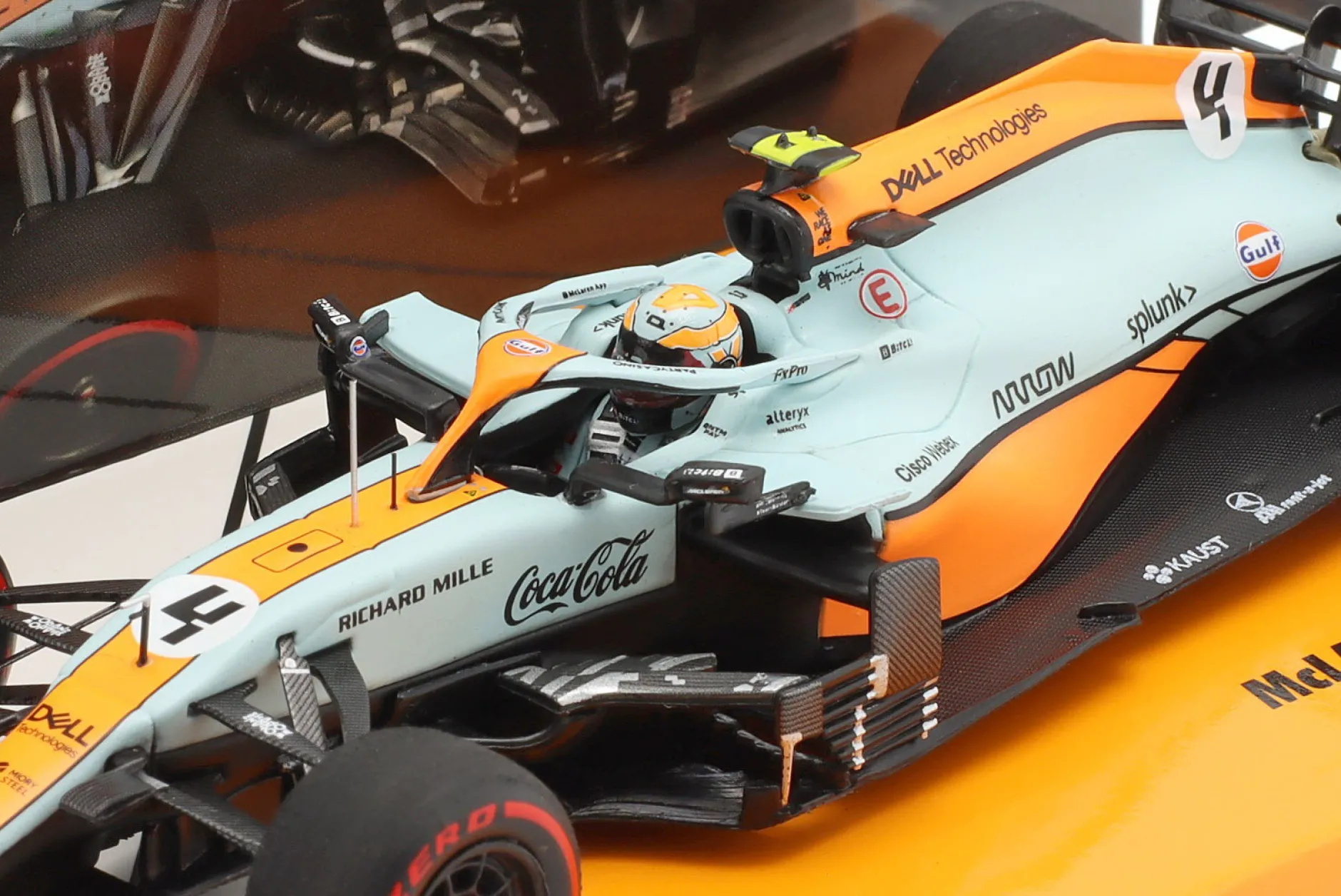Lando Norris McLaren MCL35M #4 3rd Monaco GP Formel 1 2021 1:43 Minichamps
