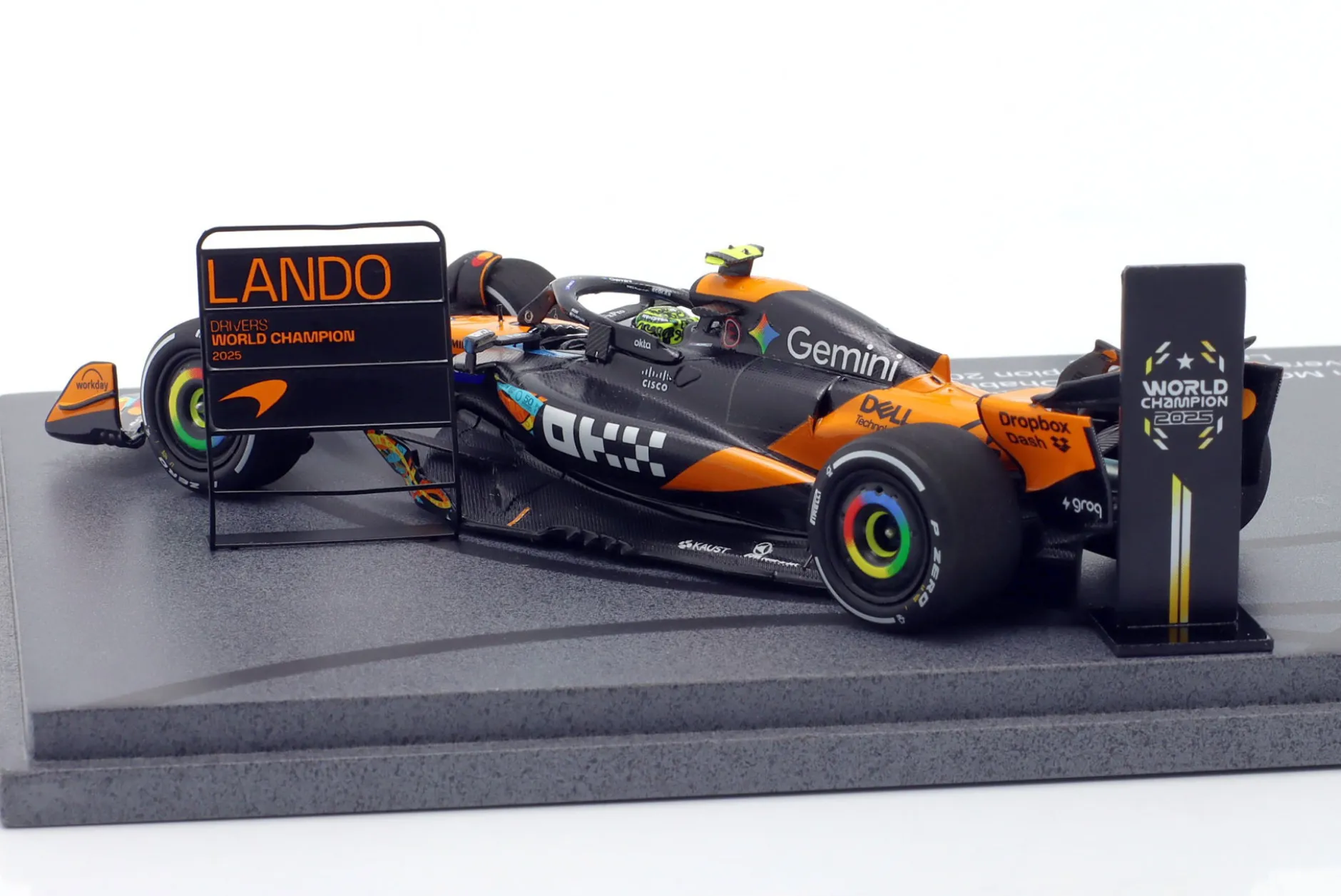Lando Norris McLaren MCL39 #4 3rd Abu Dhabi GP Formel 1 Weltmeister 2025 1:43 Spark