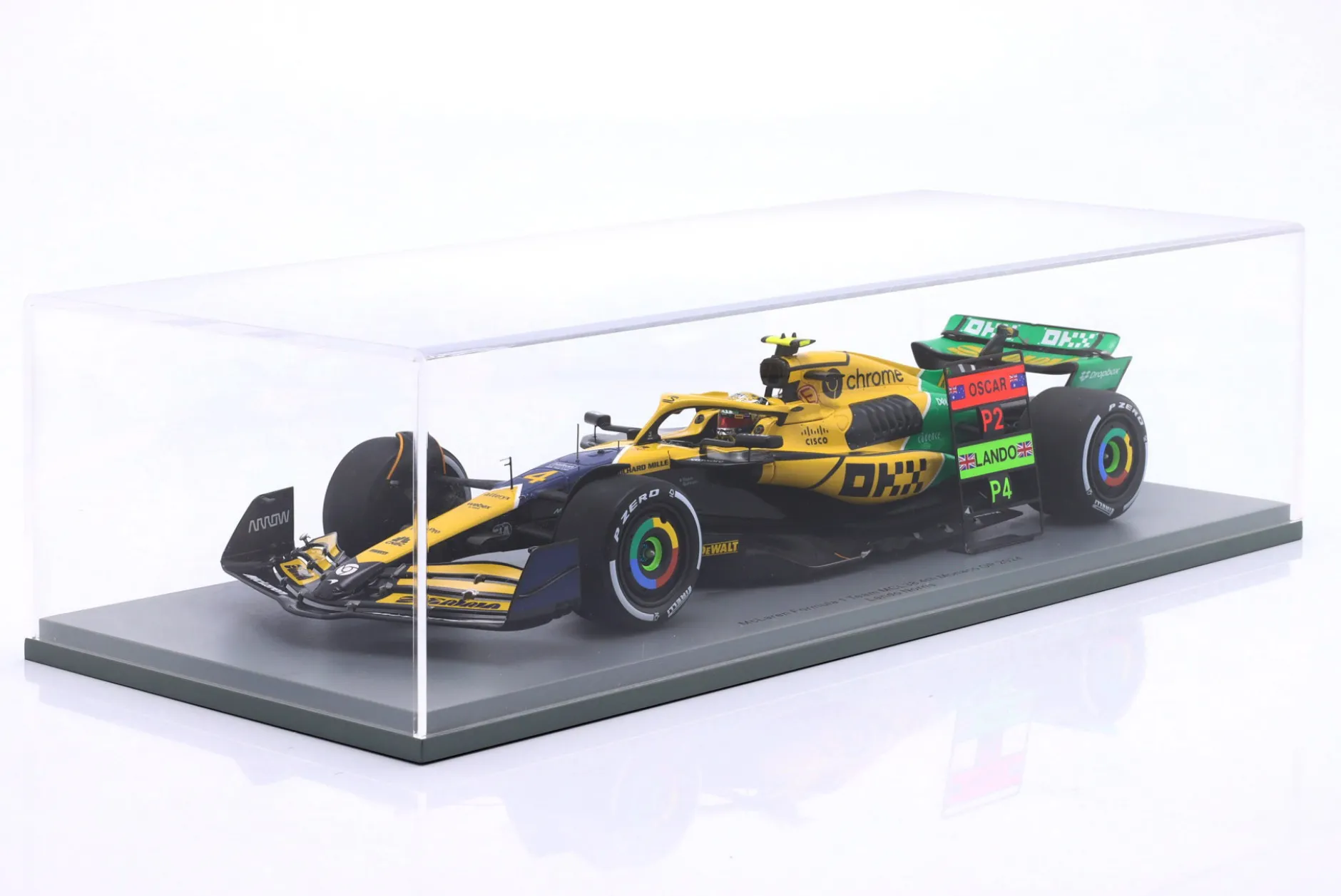 Lando Norris McLaren MCL38 #4 4th Monaco GP Formel 1 2024 1:18 Spark