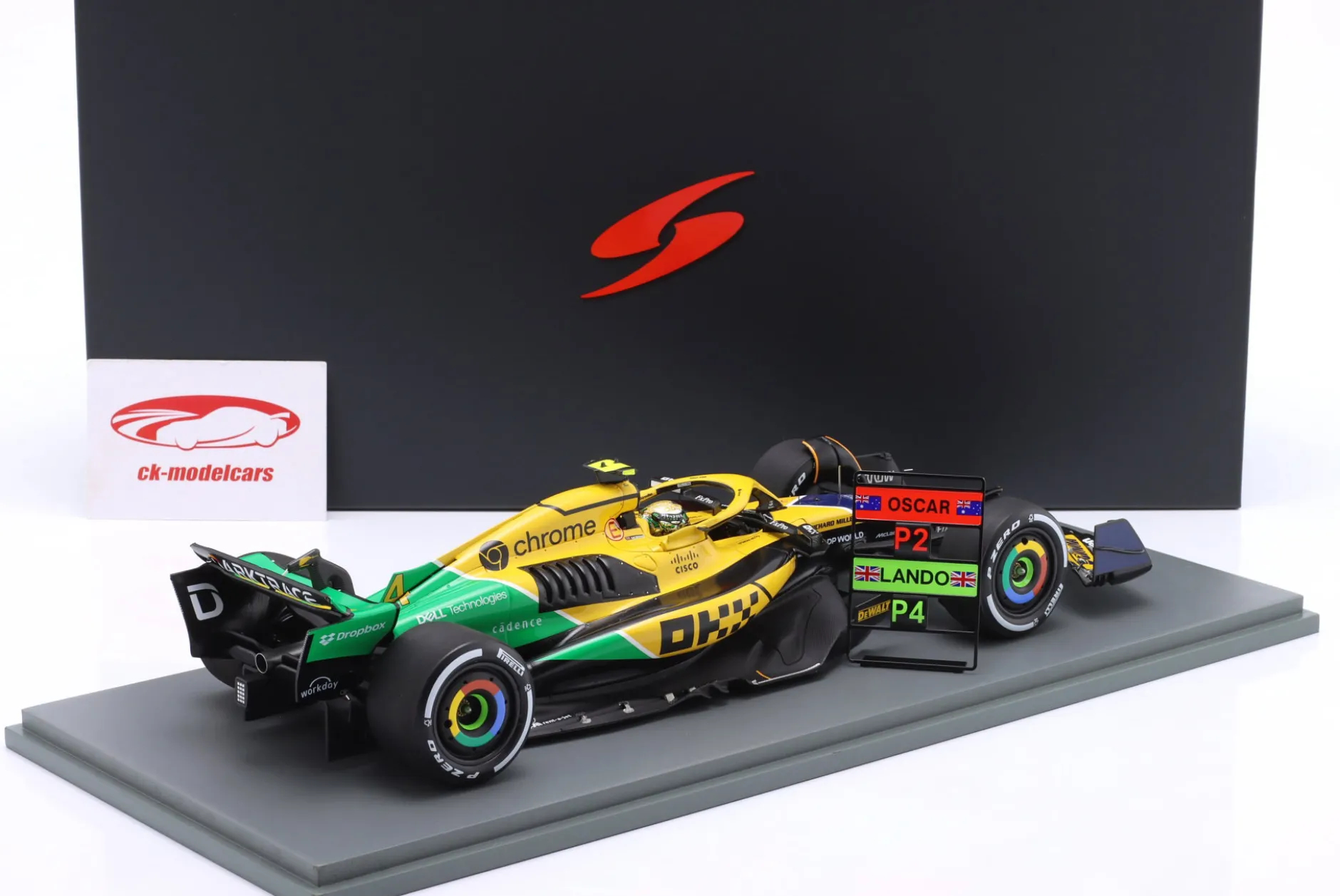 Lando Norris McLaren MCL38 #4 4th Monaco GP Formel 1 2024 1:18 Spark