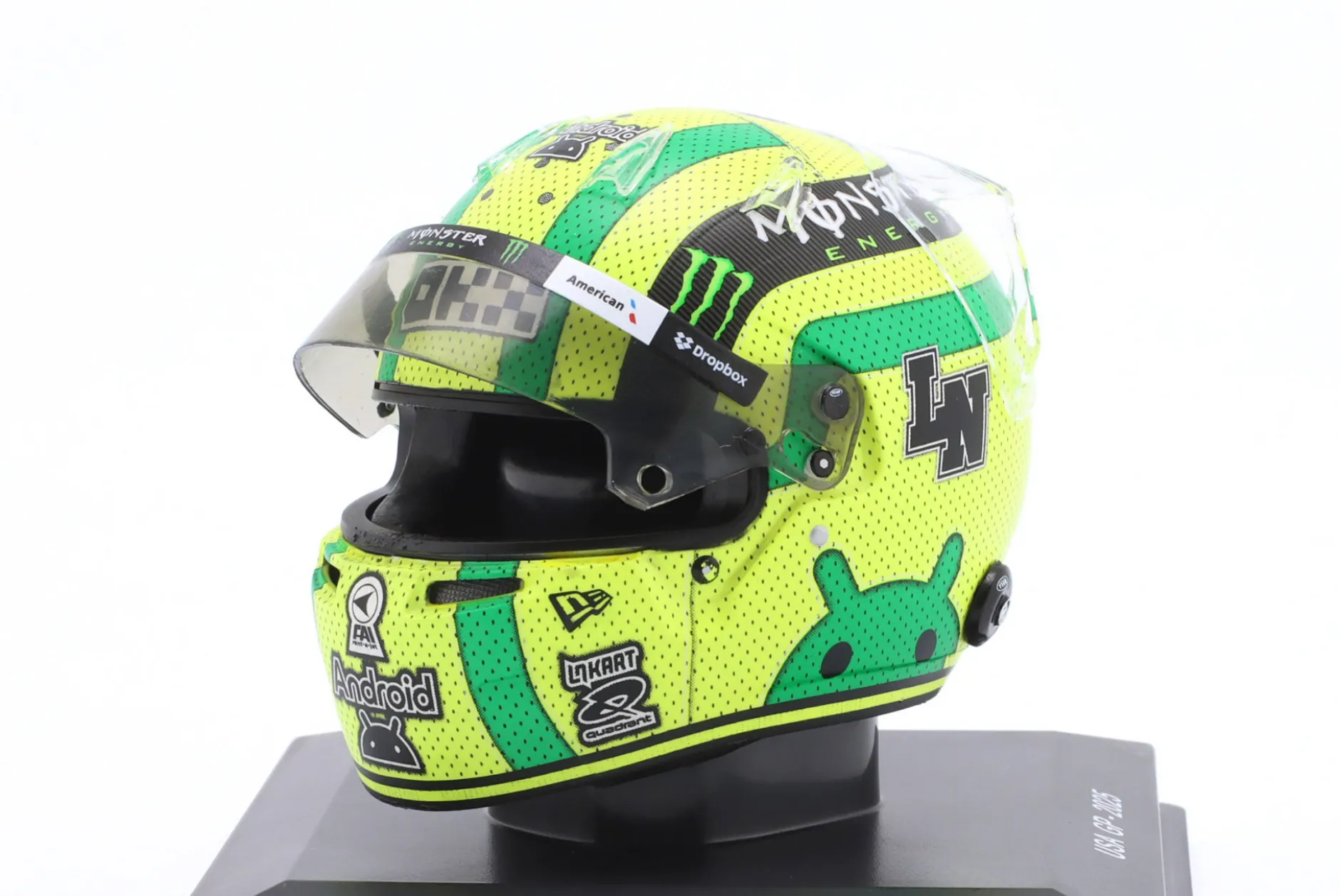 Lando Norris McLaren #4 2nd USA GP Formel 1 Weltmeister 2025 Helm 1:5 Spark
