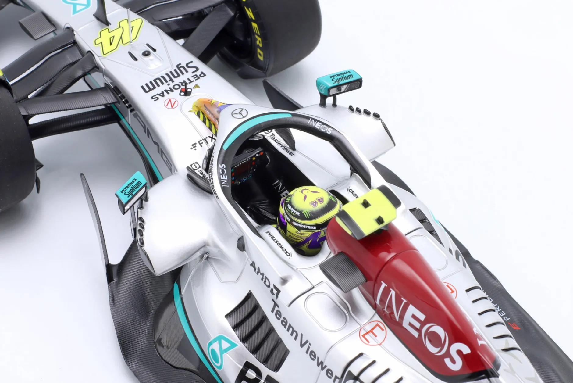 Lewis Hamilton Mercedes-AMG F1 W13 #44 6th Miami GP Formel 1 2022 1:18 Minichamps