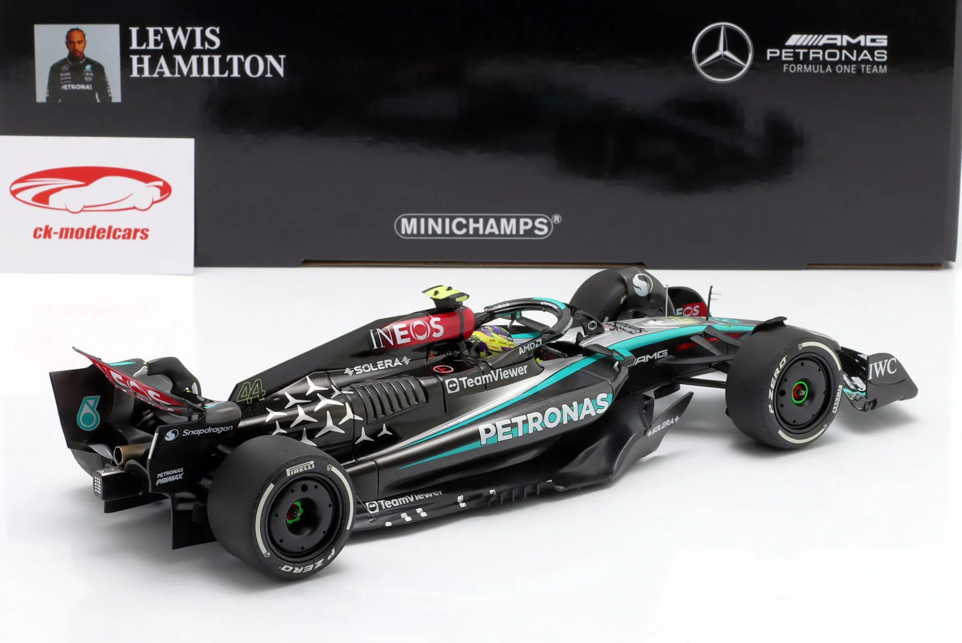 Lewis Hamilton Mercedes-AMG F1 W15 #44 4th Österreich GP Formel 1 2024 1:18 Minichamps