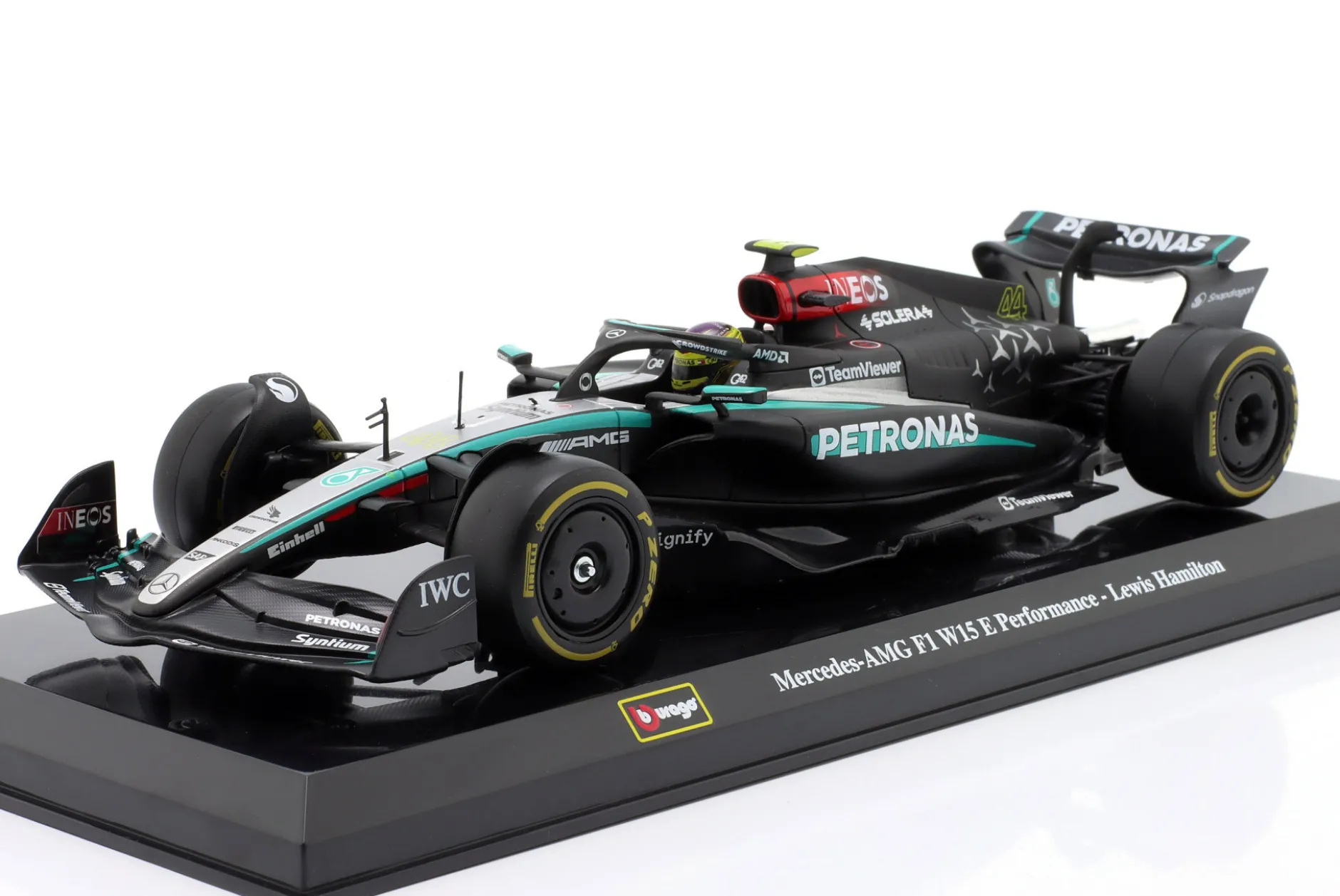 Lewis Hamilton Mercedes-AMG F1 W15 #44 Formel 1 2024 1:24 Bburago