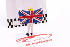 Lewis Hamilton mit britischer Flagge Formel 1 2007 Figur 1:43 Cartrix