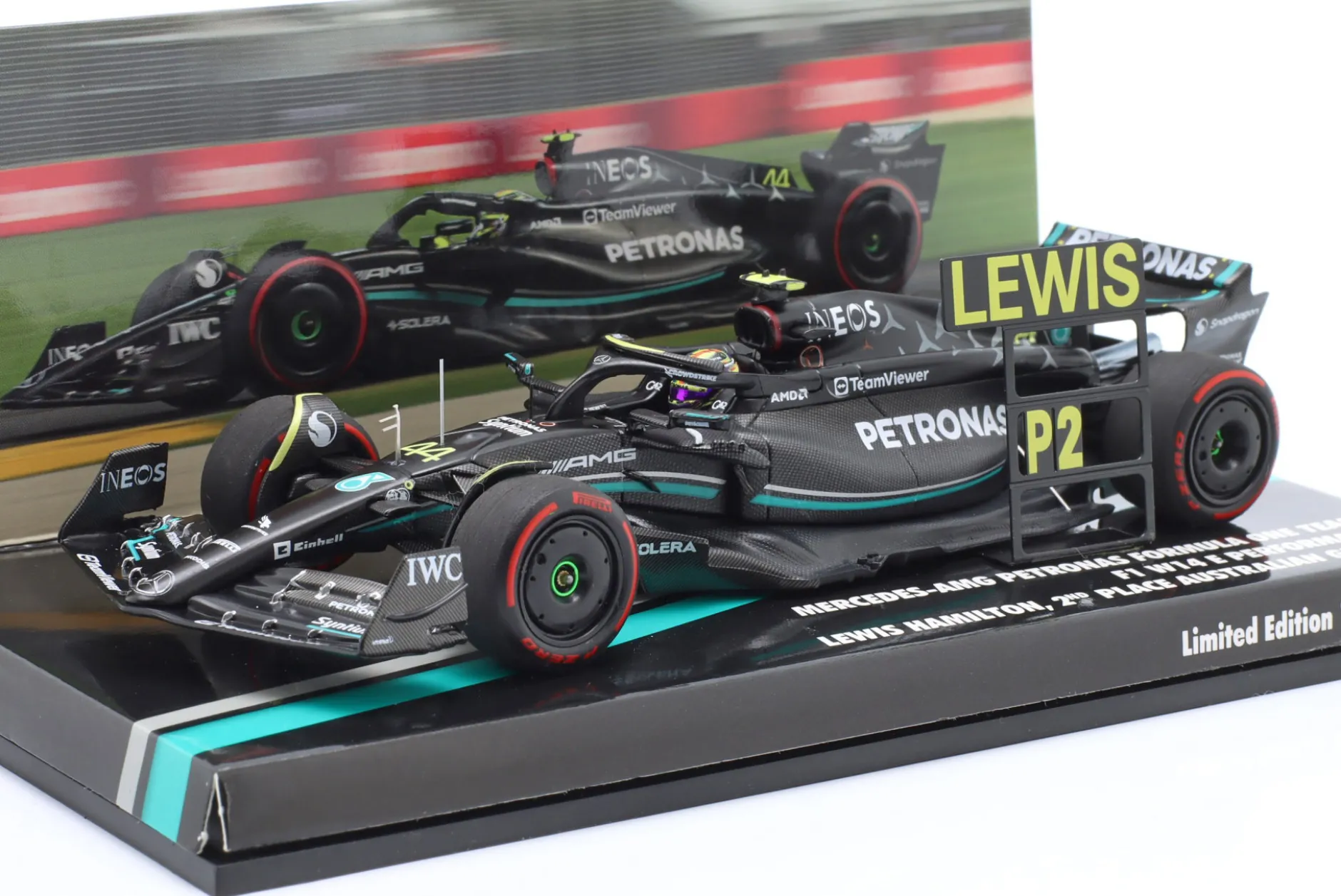 L. Hamilton Mercedes-AMG F1 W14 #44 2nd Australien GP Formel 1 2023 1:43 Minichamps