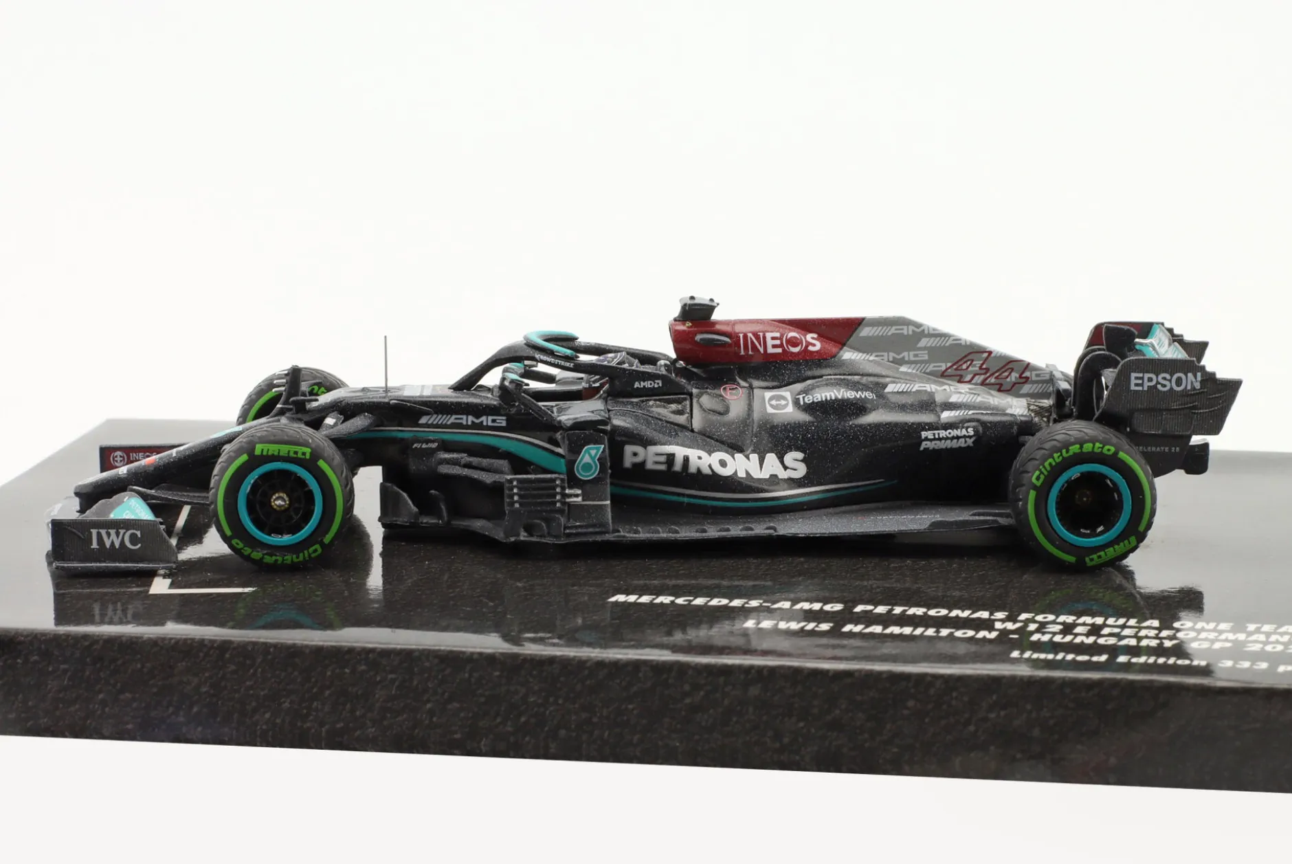 L. Hamilton Mercedes-AMG F1 W12 #44 2nd Ungarn GP Formel 1 2021 1:43 Minichamps