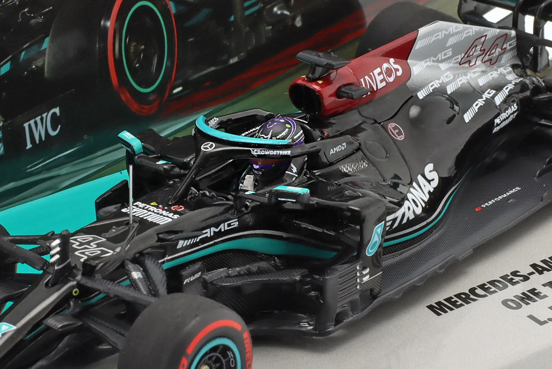 L. Hamilton Mercedes-AMG F1 W12 #44 Sieger Bahrain GP Formel 1 2021 1:43 Minichamps