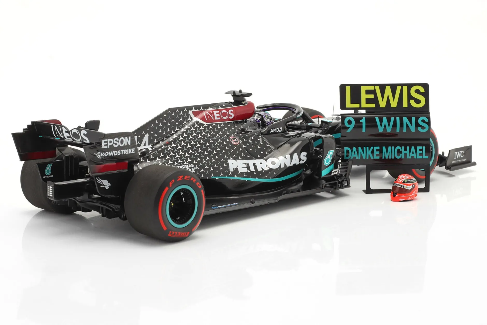 L. Hamilton Mercedes-AMG F1 W11 #44 91st Win Eifel GP Formel 1 2020 1:18 Minichamps