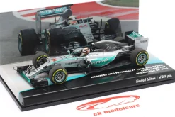 L. Hamilton Mercedes F1 W06 #44 Sieger USA GP Formel 1 Weltmeister 2015 1:43 Minichamps