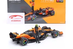 L. Norris McLaren MCL38 #4 Sieger Miami GP Formel 1 2024 mit Figur 1:24 Bburago