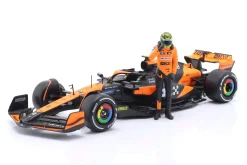 L. Norris McLaren MCL38 #4 Sieger Miami GP Formel 1 2024 mit Figur 1:24 Bburago