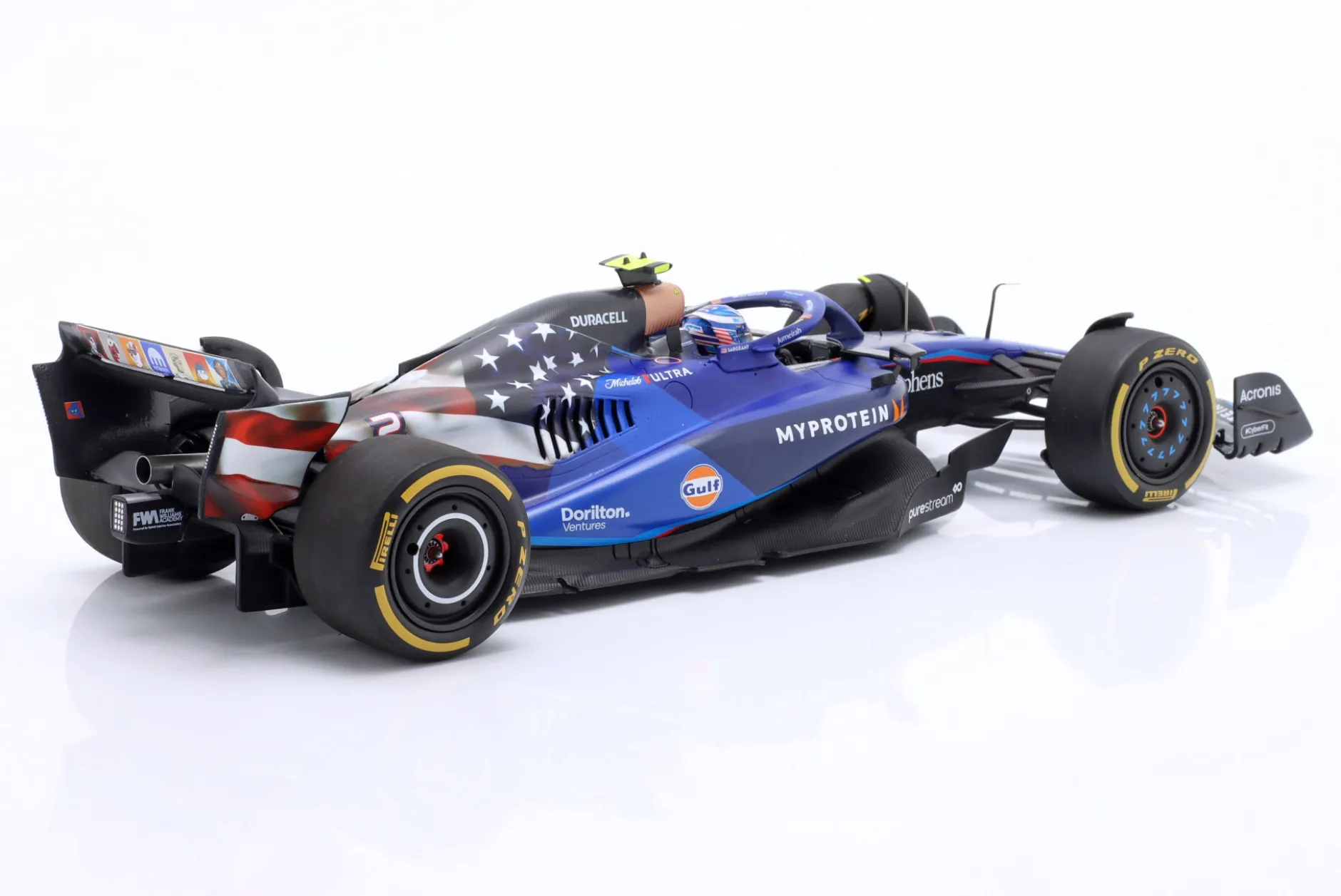 Logan Sargeant Williams FW45 #2 USA GP Formel 1 2023 1:18 Spark