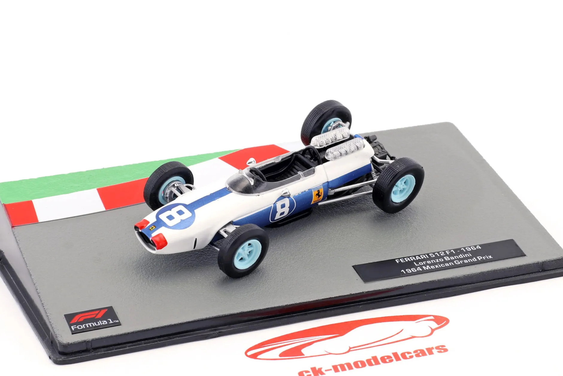 Lorenzo Bandini Ferrari 512F1 #8 3th Mexiko GP Formel 1 1964 1:43 Altaya