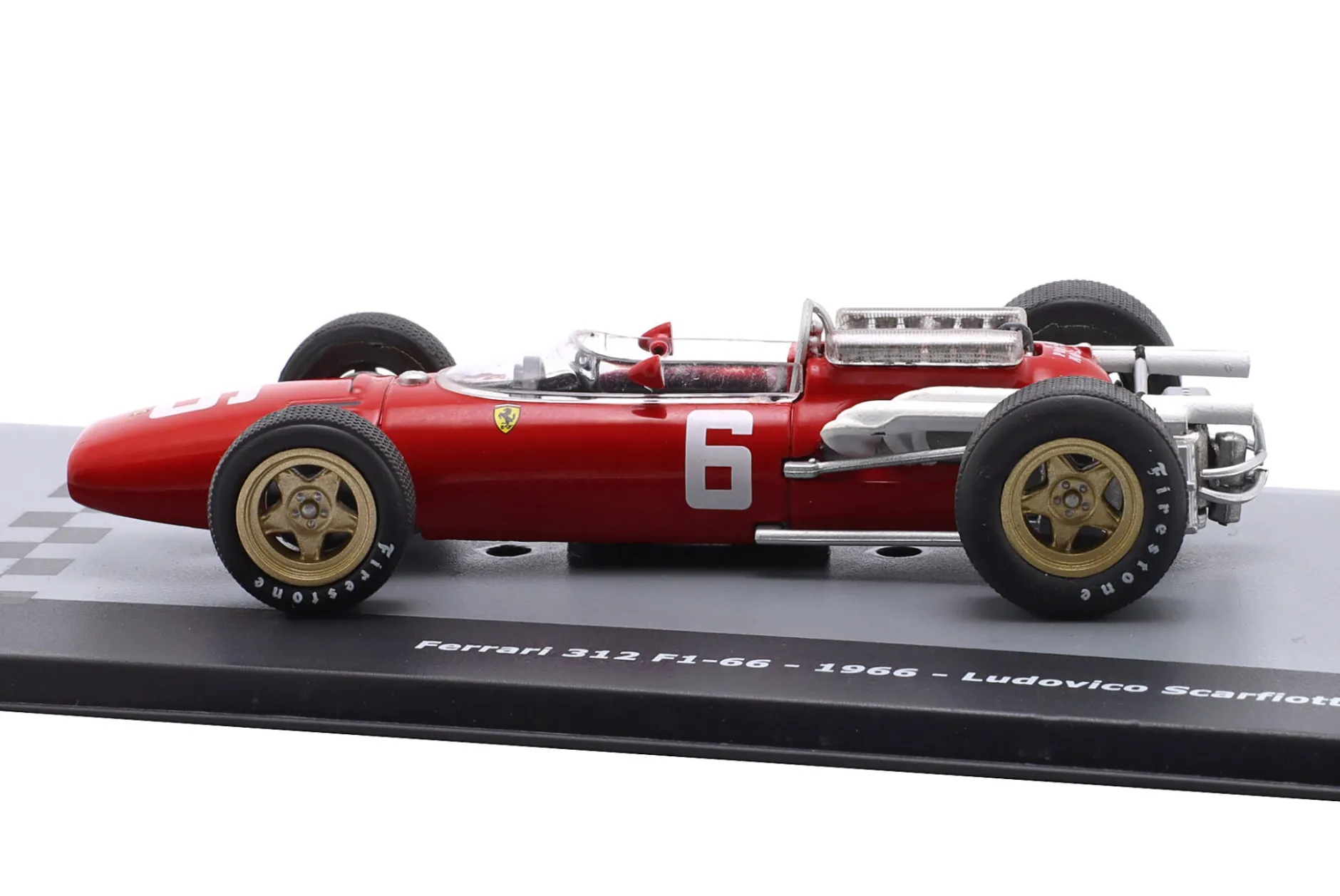 L. Scarfiotti Ferrari 312/66 #6 Sieger Italien GP Formel 1 1966 1:43 Altaya