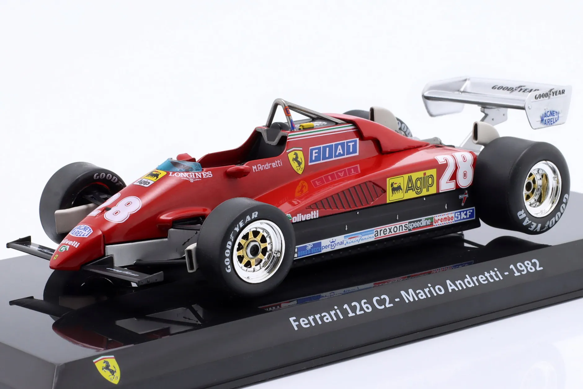 Mario Andretti Ferrari 126C2 #28 Formel 1 1982 1:24 Premium Collectibles