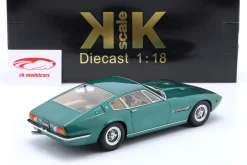 Maserati Ghibli Coupe Baujahr 1969 grün metallic 1:18 KK-Scale