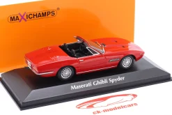 Maserati Ghibli Spyder Baujahr 1969 rot 1:43 Minichamps