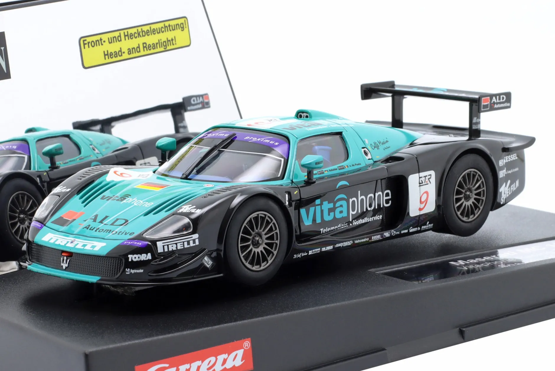 Maserati MC 12 SlotCar #9 Sieger 24h Spa 2005 Vitaphone Racing 1:32 Carrera Evolution