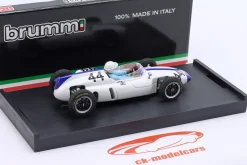 Masten Gregory Cooper T53 #44 Belgien GP Formel 1 1961 mit Fahrerfigur 1:43 Brumm