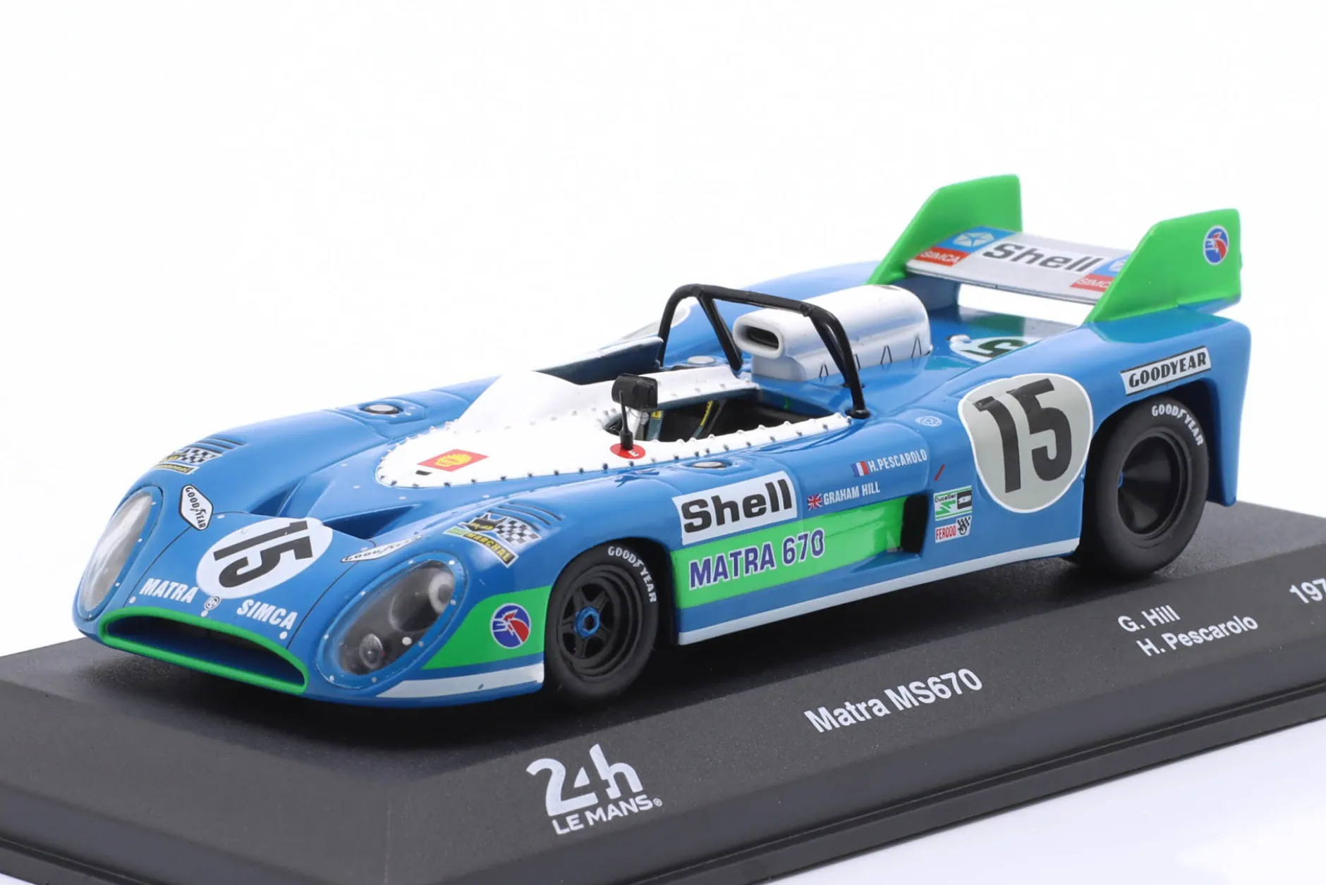 Matra MS670 #15 Sieger 24h LeMans 1972 Pescarolo, Hill 1:43 Altaya